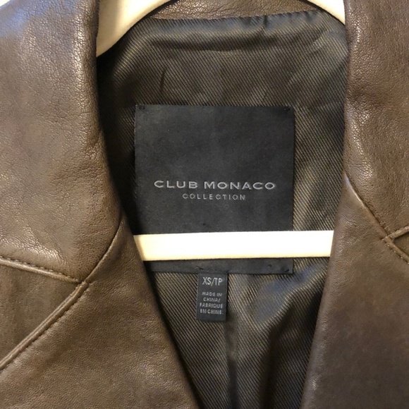 Club Monaco Vaeda Leather Jacket // Size XS